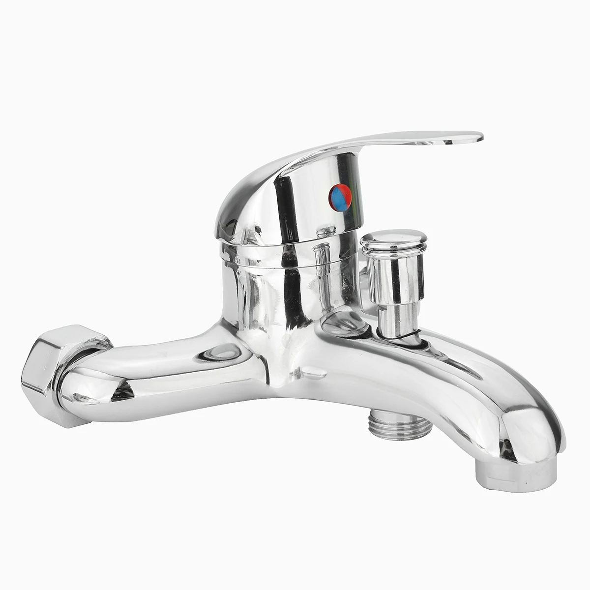 

Zinc alloy Basin Faucets Chrome Wall Mounted Hot Cold Water Dual Spout Mixer Tap Faucet Bath Shower Basin