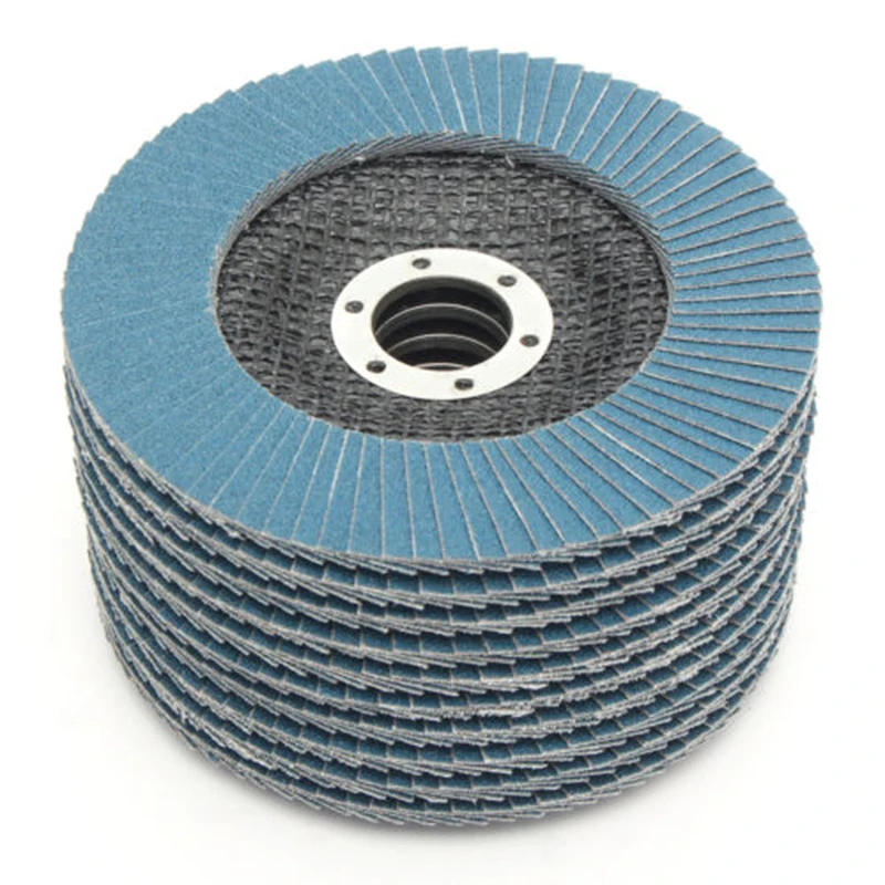 

10pcs 125mm Flap Grinding Sanding Discs 40 60 80 120 Grit Angle Wheel