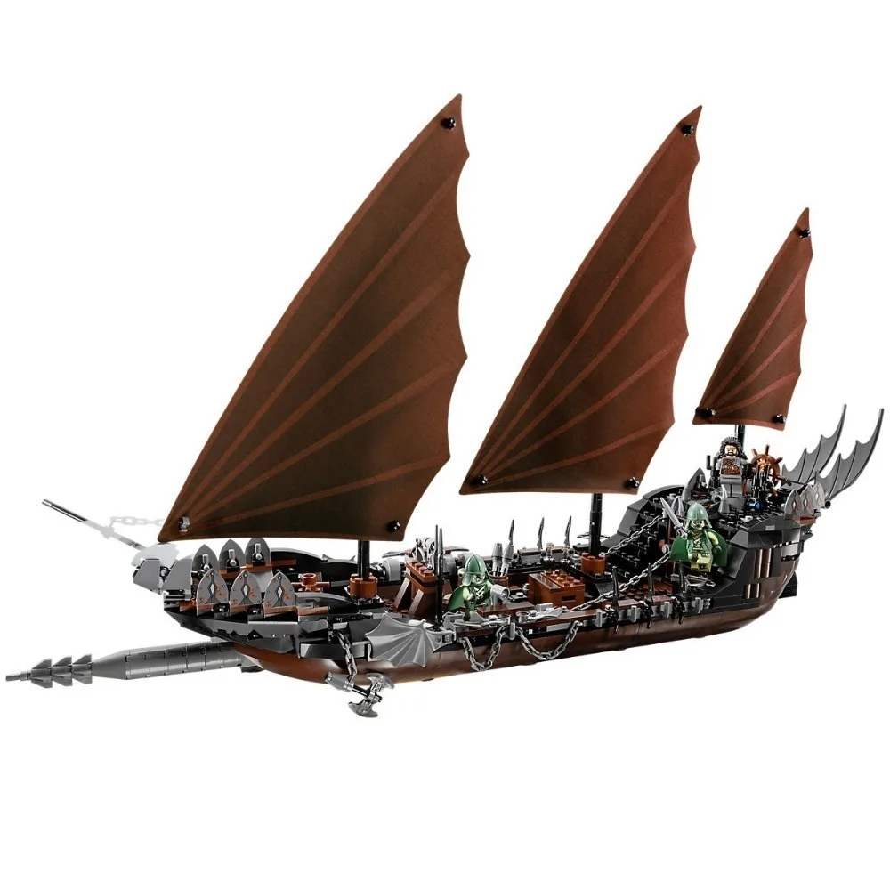 

Compatible Legoe 79008 LofTR and Hobbit 755pcs Building Blocks Movie series toys for Childrens Bricks Model Pirate Ship Ambush