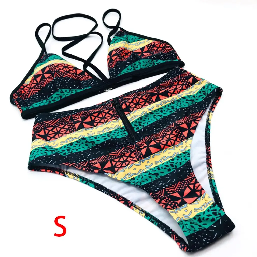 

High Waist Floral Bikini String Strappy Swim Wear Women Bathing Suit Swimsuit Beachwear Swimwear Women Bikini
