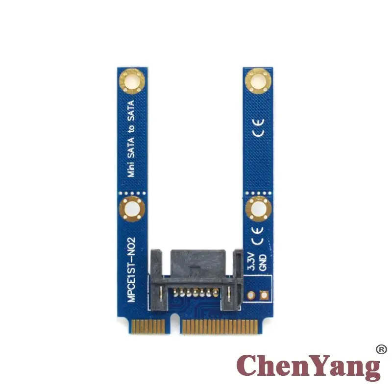 

10pcs/lot SATA 7pin Hard Disk Drive PCBA to 50mm Mini PCI-E mSATA SSD Extension Adapter