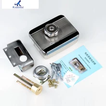 Горячая бытовой самоблокирующийся дверной предохранитель Электрический замок моторный замок из нержавеющей стали умный низкий уровень шума практичный замок