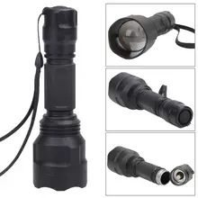 Portable Waterproof Zoomable Function 38mm Lens 850nm IR Infrared LED Flashlight Torch for Night Vision Camera and Camcorder New