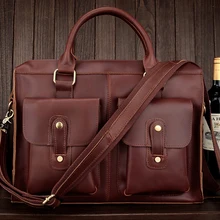 Новинка, Высококачественная итальянская кожаная сумка-мессенджер, мужская сумка через плечо, мужской портфель из натуральной кожи, сумка для ноутбука