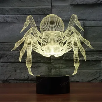 

Foreign trade new spider 3D lights colorful lamp visual lights gifts celebrate the atmosphere lamp 3059 touch LED