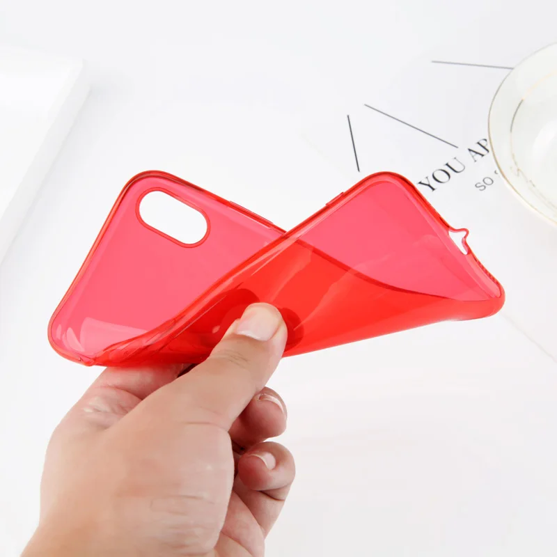 Fundas de teléfono transparentes Ottwn para iPhone 6X6 S 7 8 Plus funda de silicona suave TPU bonito Color caramelo transparente para fundas de iPhone 8 Fundas de teléfono transparentes Ottwn para iPhone 6X6 S 7 8 Plus funda de silicona suave TPU bonito Color caramelo transparente para fundas de iPhone 8