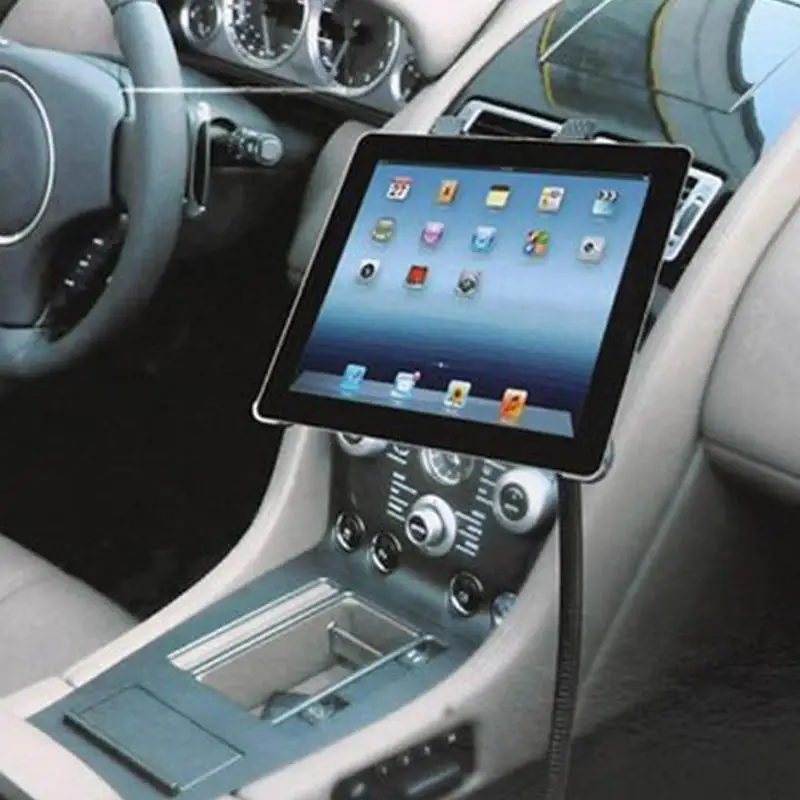  7-10.1 inch Car Tablets Stand Portable Flexible Gooseneck Mount Holder Metal Automobiles PAD Floor 