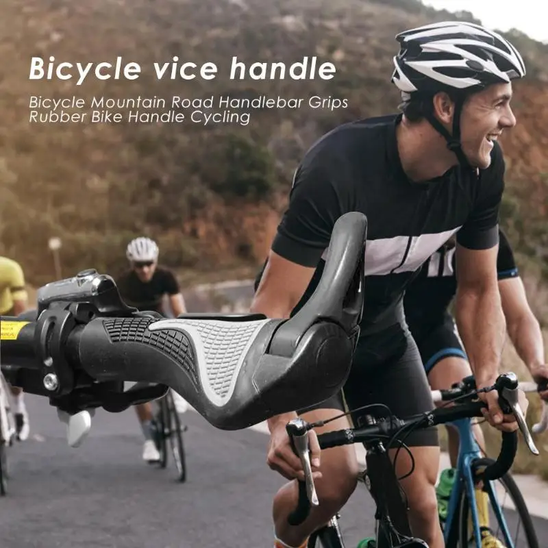 

Bicycle Bike MTB Components Bar Ends Handlebars Rubber Tape Handle Bar Ergonomic Push On Soft Bike Handlebar Cover Accessories