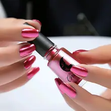 Тренд 6 мл зеркальный эффект, цвета хрома металлик серебро золото лак для ногтей зеркальный лак