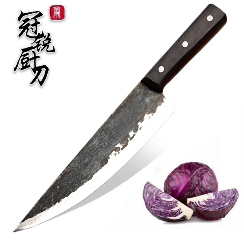  Handmade Chinese Chef Knife Clad Forged Steel Boning Slicing Butcher Kitchen Knives Made in China K - 32969488334