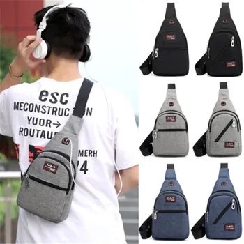 

New Men's Sling Pack Chest Shoulder Crossbody Bag Messenger Biker Satchel Portable Casual Bagl