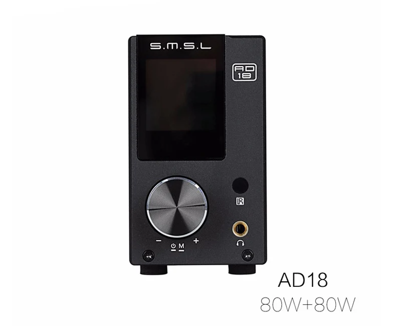 SMSL AD18 полный цифровой усилитель и ЦАП 80 Вт* 2 DSP HIFI Bluetooth 4,2 NFC оптический/коаксиальный USB DAC декодер с пультом дистанционного управления