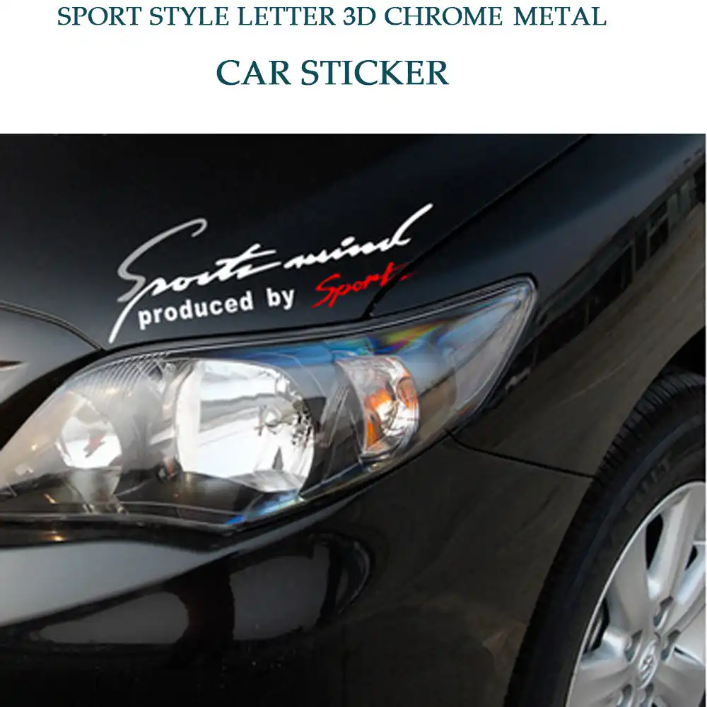 Sport Brief Auto Stickers Embleem Badge Decal Auto Auto Motorkap