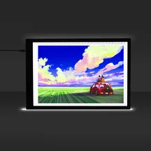 A4 светодиодный светильник Box Tracer со шкалой ультра-тонкий USB питание трассирующий светильник Pad доска для рисования эскизов анимация рентгеновский просмотр