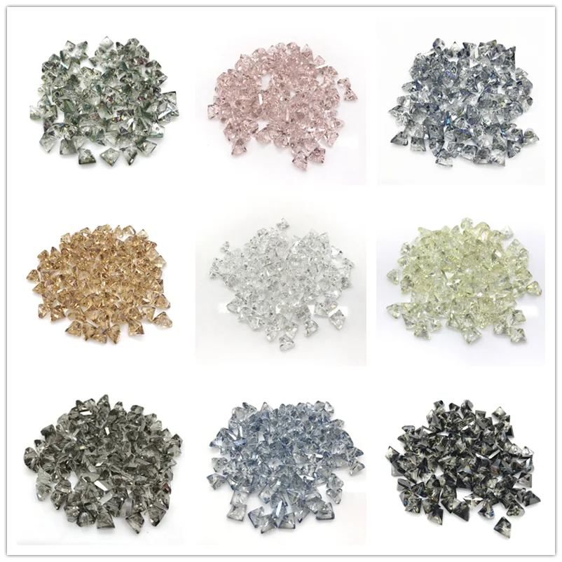

Wholesale 20pcs/Lot 8mm triangular crystal beads, jewelry bracelet necklace DIY Handmade
