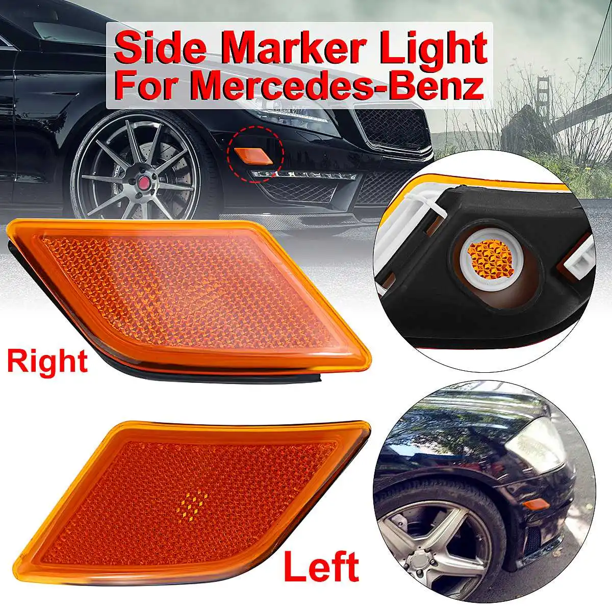 Car Side Marker Corner Light Reverse Parking Lamp Light Signal Lamp For