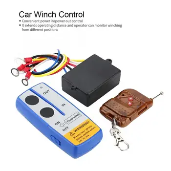 

12V 50ft Universal Wireless Winch Remote Control Controller Kit for Car Truck monitor winching from Wireless Remote Controller