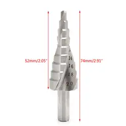 HSS 4241 Спираль Флейта Шаг сверло комплект Core конус шаг Отверстие Резак для дрели