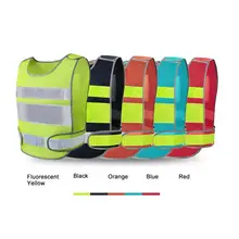 Высокая видимость, рабочий жилет, светоотражающие топы, жилет для велоспорта