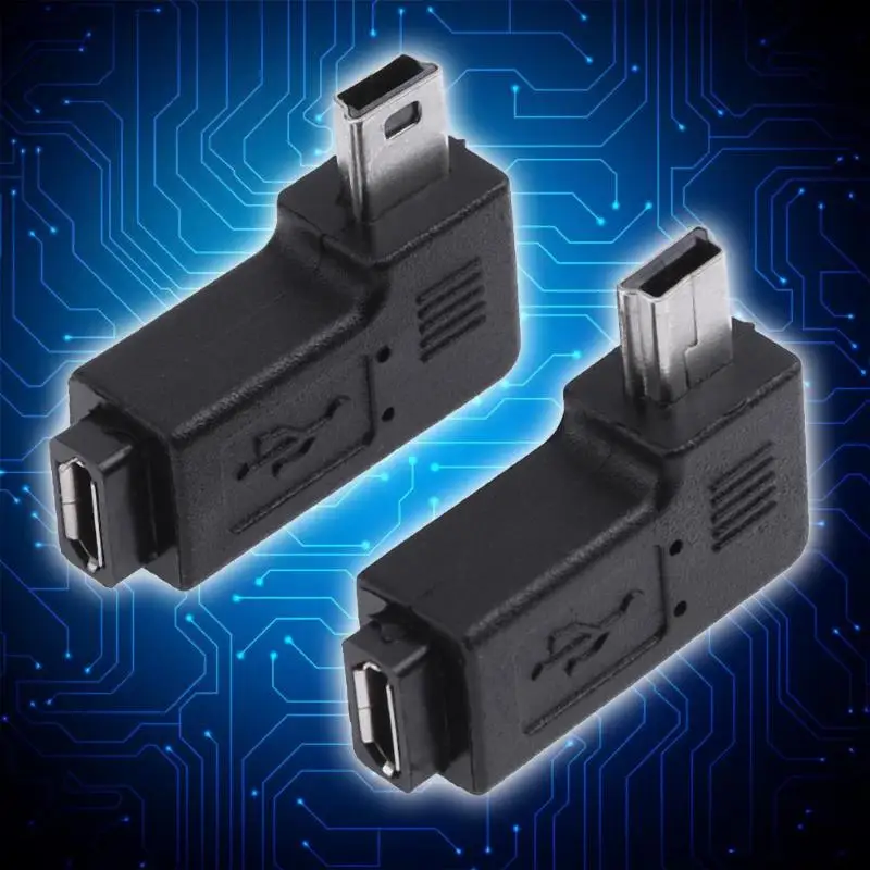 ALLOYSEED 2 шт./компл. L образный микро USB разъем мама для правой и левой стороны угол 90