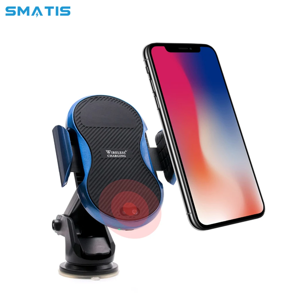 

Qi Fast Wireless Car Charger for iPhone X XS MAX XR 8 Plus Air Vent Mount Holder Quick Charging Stand for Samsung S7 S8 S9 Plus