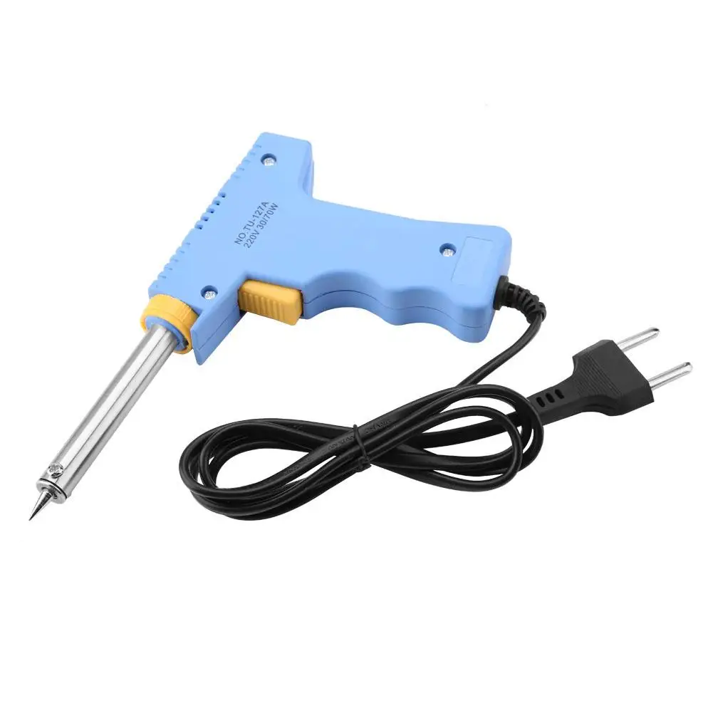 

Top 220V 70W Electric Soldering Iron Solda Adjustable Temperature Welding Solder Iron Fast Heating Electronic Repair Tools