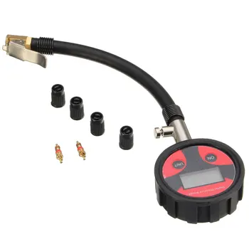 

New 0-200PSI Metal Digital Tire LCD Manometer Air Pressure Gauge PSI BAR KPA