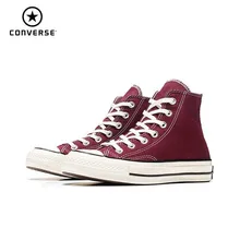 Converse New Original Unisex Red Shoes Men&Women Skateboarding Shoes High Classic Sneakers 162051C original converse all star shoes sky blue high unisex sneakers canvas shoes for unisex high skateboarding shoes free shipping