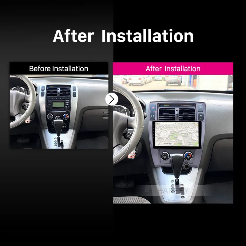 Excellent Harfey 10.1 inch Car Radio Head Unit Android 8.1 For 2006-2013 Hyundai Tucson LHD Multimedia Player GPS Navigation With AUX DAB+ 4