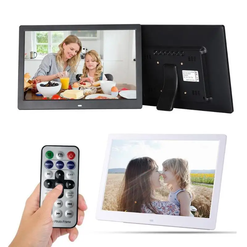 

13 Inch Digital Photo Frame HD 1280X800 LED Display Playback Electronic Album Picture Movie Player Timing Alarm Clock