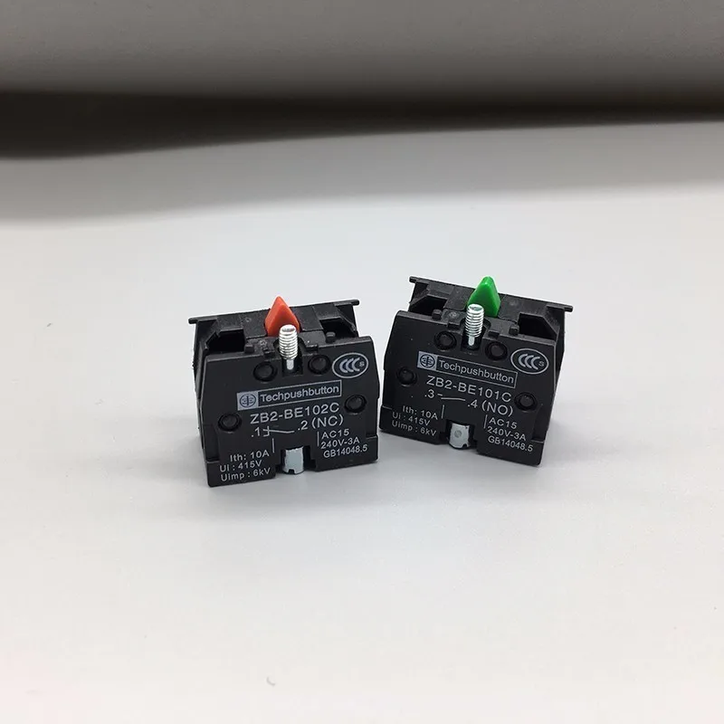 100 шт. кнопочный переключатель Xb2 Zb2be102c(nc) контактный блок Zb2 be101c (no)|Выключатели| |