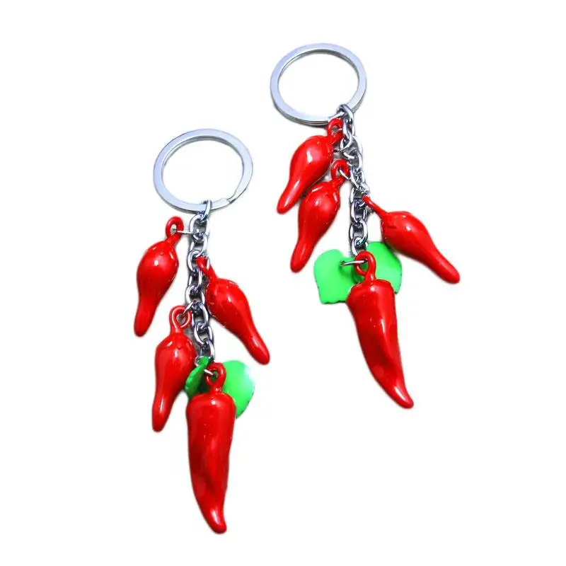 

AOZBZ High-Grade Mini Size Personality Red Retro Keychain Classic Key Ring Fashion Car Key Ring Car Accessories
