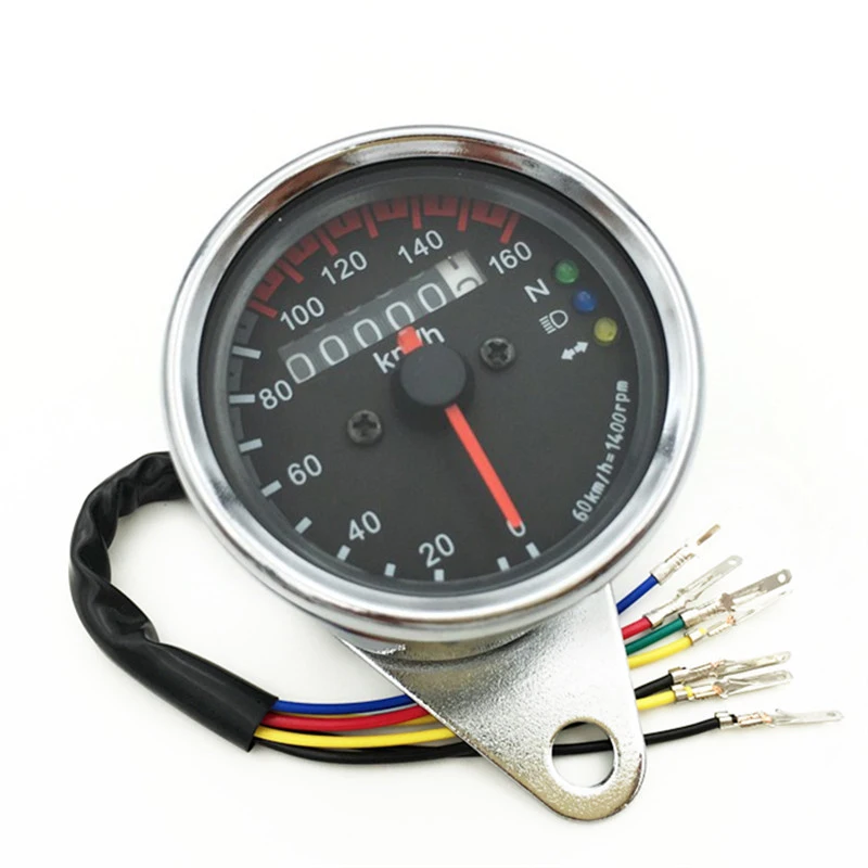 

Motorbike LED Indicator KMH Motorcycle Odometer Tachometer Speedometer Gauge 12v