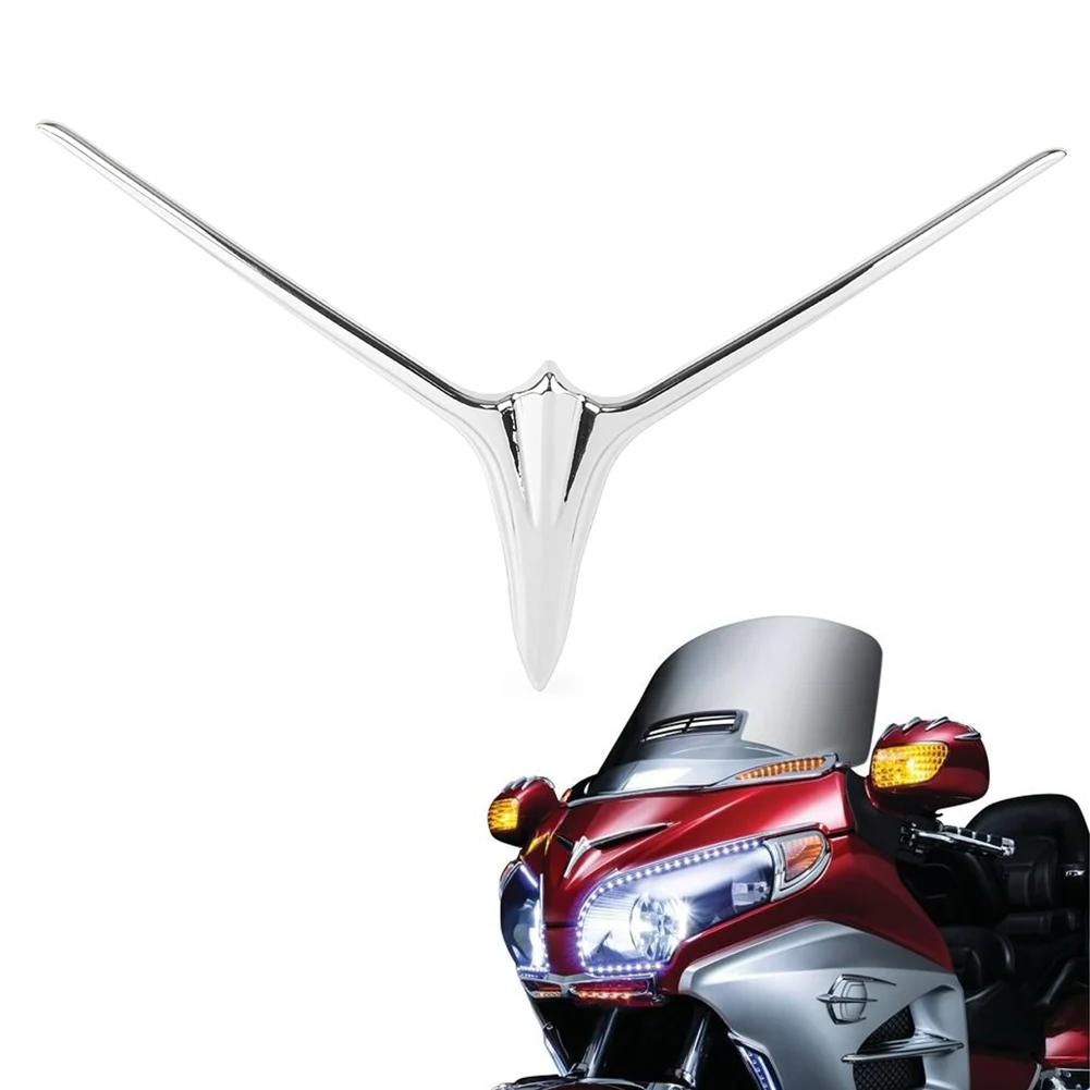 

Chrome ABS Motorbike Upper Fairing Eyebrow Trim Accent Decoration For Honda Gold Wing GL 1800 2012 2013 2014 2015 2016 2017