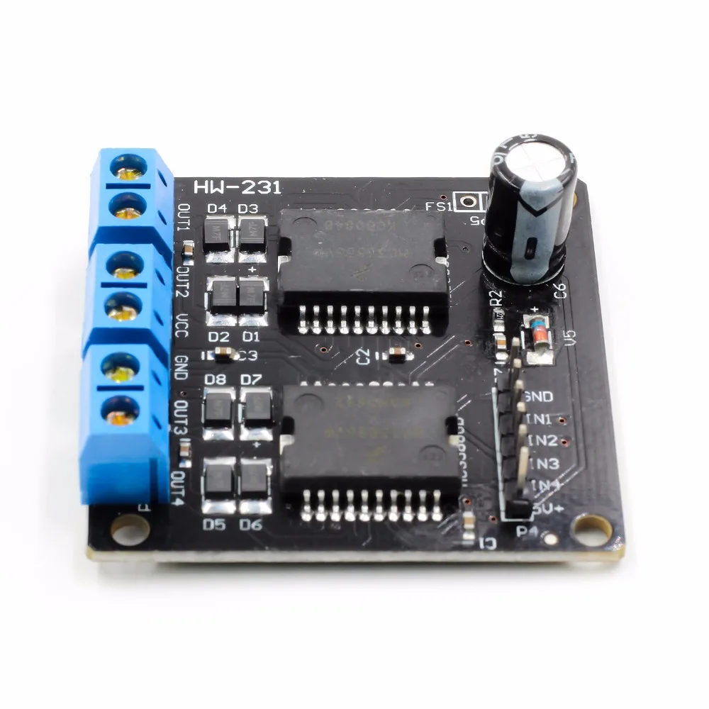 

New Dual MC33886 Motor Driver Module 5A for Robot Smart car 5-12V