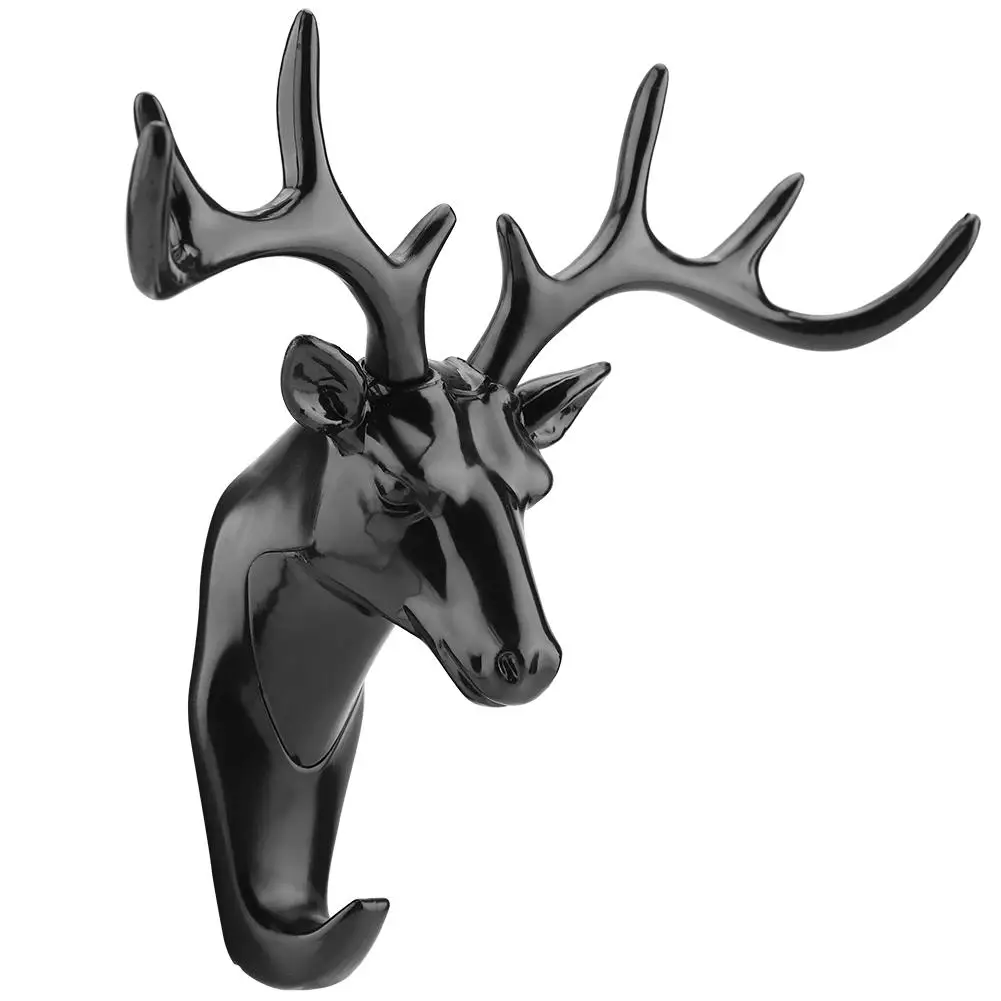 

Animals Deer Head Hook Hanger Rack Holder Wall Mount for Home Room Decor