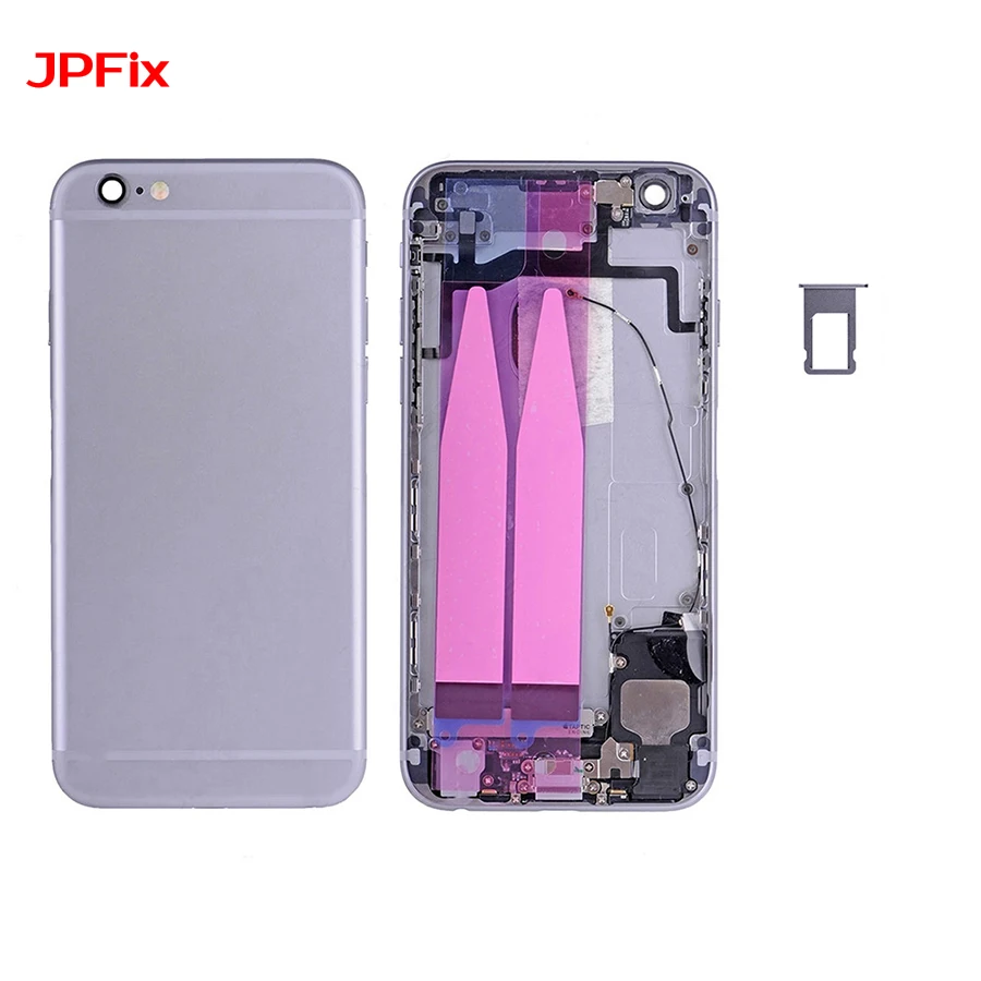 JPFix для iPhone 6 S задняя крышка батарейного отсека чехол для задней части телефона средняя панель Замена с небольшими частями