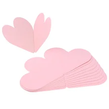 10 шт. В форме сердца складные поздравительные открытки милые маленькие открытки на день Святого Валентина День благодарения