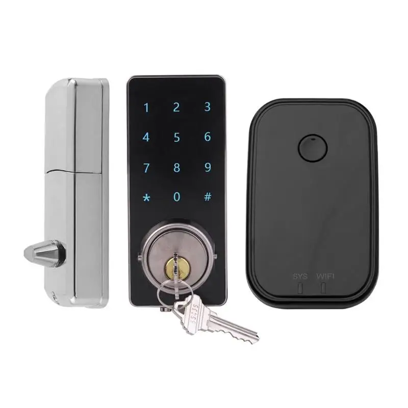 

Mobile Phone APP Bluetooth WiFi Wireless Smart Electronic Door Lock+2 Key
