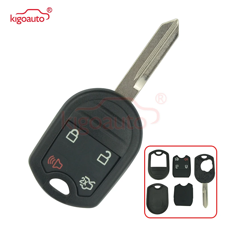 Kigoauto 5 шт. чехол для дистанционного ключа 4 кнопки FO38 blade 164 R8073 Ford Edge Escape Fusion Mustang 2007