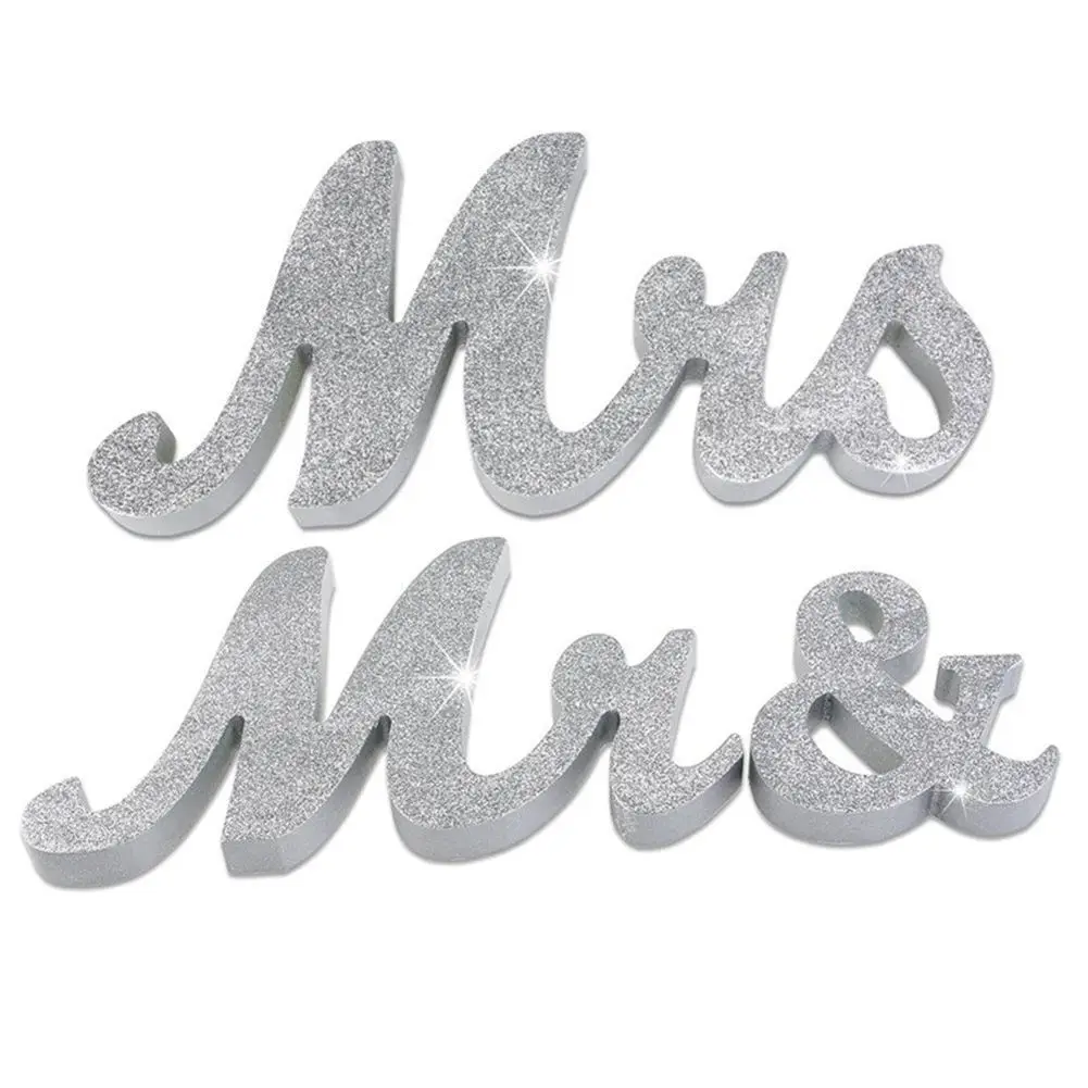

Large Vintage Exquisite White Mr & Mrs Signs Elegnat Wooden Freestanding Letters For Wedding Sweetheart Table or Receptions Ta