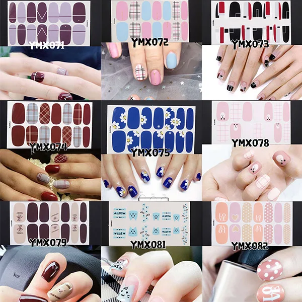  Instant Nail Art Sticker Nails Wrap Foil Nail Art DIY Manicure Decor Sticker Tips Fashion Style Nai