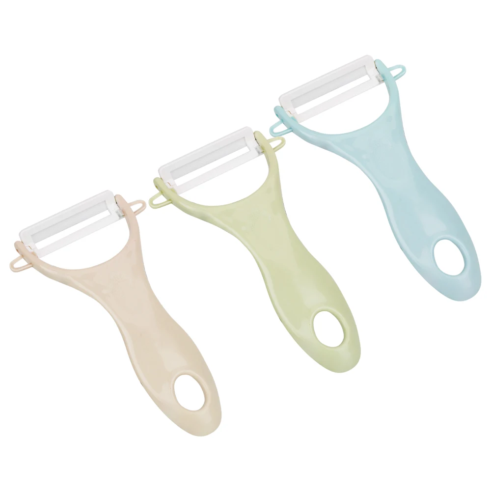 

Carrot Potato Shred Grater Vegetable Peeler Cutter Creative Slicer Peeler Zesters Kitchen Tool Plastic Ceramics Fruit Peeler