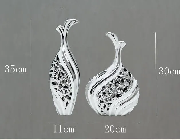 Европейская креативная Керамическая Настольная Ваза, украшение для офисного стола для гостиной, украшения для дома