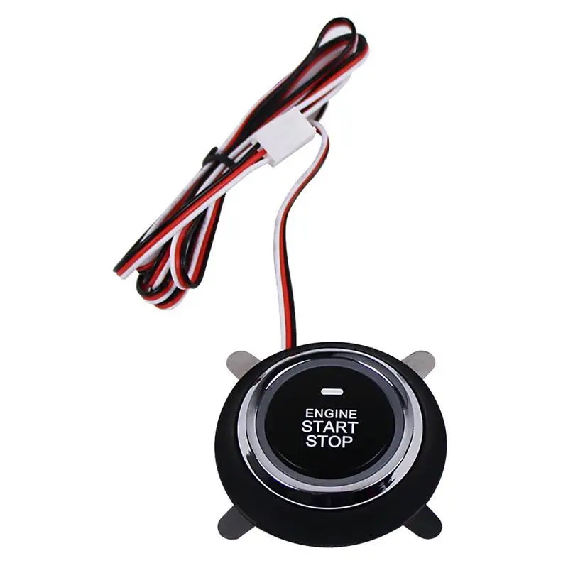  DC12V Car Engine Push Start Stop Button Ignition Starter Engine Starter Switch Working With Keyless