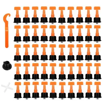 

50pcs/set Tile Leveling Mini Level Wedges System Reusable Flooring Wall Tile Leveling System Level Wedges Tile Spacers