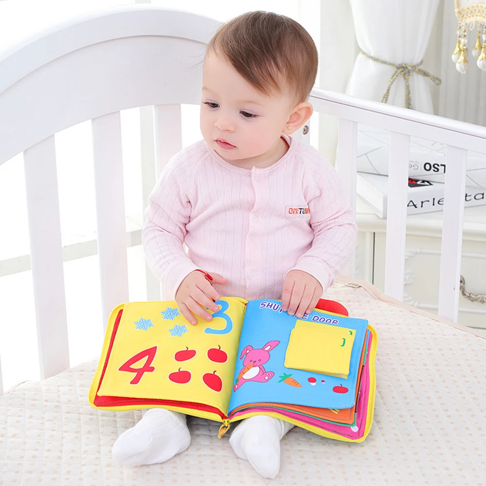 

Baby Soft Cloth Book Fabric Book Early Educational Preschool Learning Numbers Book Toys For Children Montessori Gift