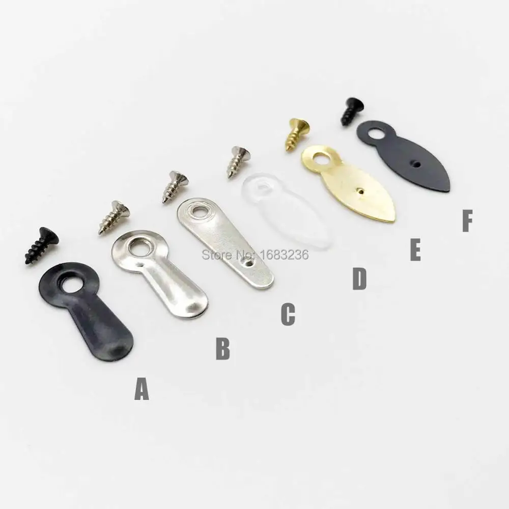 

100pcs Metal Pump Picture Photo Mirror Frame Back Backboard Turnbutton Turn Button Rotate Lock Fixing Nylon Clear Transparent