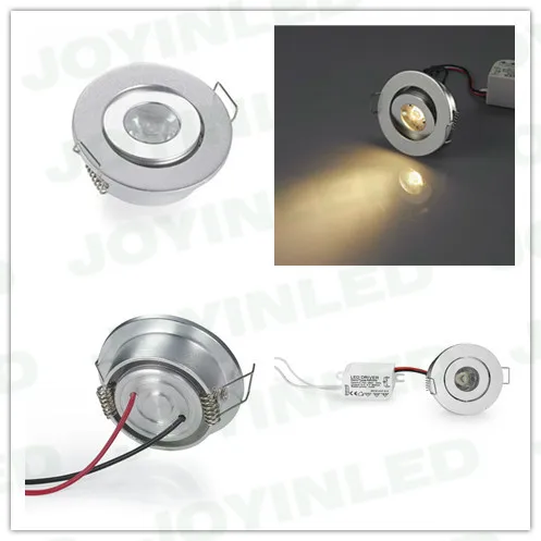 3W Mini LED Cabinet Downlights White/Blcak/Silver/ Color Mini  Led Recessed Cabinet Spot light Diameter 52mm Include Led Driver