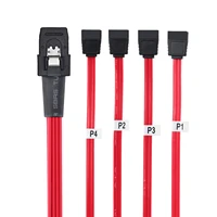 sata כבל Proster מיני SAS כדי 4-SATA כבל מתאם SFF-8087 מולטי-ליין קדימה Breakout פנימי ספליטר SAS כדי 4 כבל מתאם SATA (5)